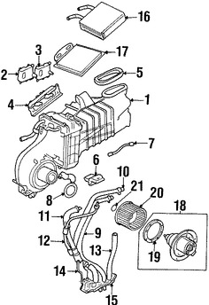 Foto de Sello de Nucleo de Calefaccin Original para Mercury Mountaineer Ford Explorer Lincoln Aviator Marca FORD Nmero de Parte 1L2Z18658BA