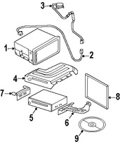 Foto de Cable de Antena de GPS Original para Lincoln Aviator 2003 2004 2005 Marca FORD Nmero de Parte 3C5Z10E938AA