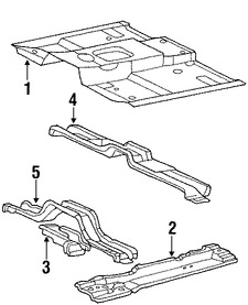 Foto de Travesano Plataforma de Piso Original para Mercury Mountaineer Lincoln Aviator Ford Explorer Ford Explorer Sport Trac Marca FORD Nmero de Parte 2C5Z78617C50AA