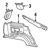 Foto de Panel / guardafango posterior lateral Original para Ford Explorer Mercury Mountaineer Lincoln Aviator Marca FORD Nmero de Parte 1L2Z7831010BAA