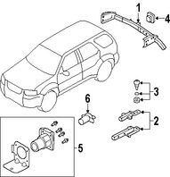 Foto de Conector de Arn�s de Remolque Original para Ford Lincoln Marca FORD N�mero de Parte F4TZ14489M