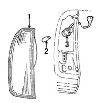 Foto de Conjunto de luz trasera Original para Lincoln Aviator 2003 2004 2005 Marca FORD Nmero de Parte 2C5Z13404AA