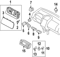 Foto de Panel de Control de Termperatura Climatizaci�n Original para Lincoln MKX 2008 2009 2010 Marca FORD Remanufacturado N�mero de Parte 9A1Z19980A