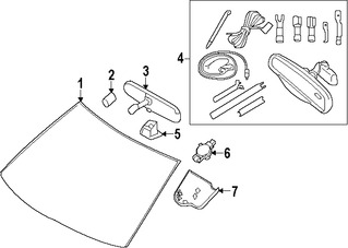 Foto de Sensor de Lluvia Original para Ford Lincoln Marca FORD N�mero de Parte JU5Z17D547A