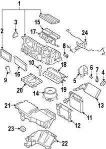 Foto de Resistencia Motor de Ventilador Aire / Calefaccion Original para Ford Fusion Mercury Milan Marca FORD Nmero de Parte 6E5Z18591AA