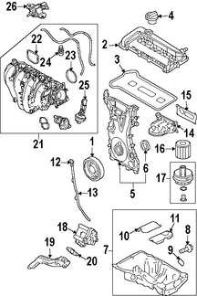 Foto de Cobertor de la Caja de Filtro de Aceite Original para Ford Fusion Ford Escape Mercury Milan Mercury Mariner Marca FORD Nmero de Parte 1S7Z6A832BA