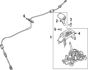 Foto de Cable de Cambio Transmisi�n Original para Ford Fusion Mercury Milan Marca FORD N�mero de Parte 6E5Z7E395E