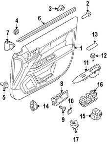 Foto de Switch de Bloqueo de la Perta Original para Mercury Milan Ford Fusion Ford Edge Marca FORD Nmero de Parte AE5Z14028AA