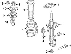 Foto de Muelle Helicoidal Original para Ford Fiesta 2014 2015 2016 2017 Marca FORD N�mero de Parte C1BZ5310S