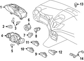 Foto de Interruptor para deshabilitar Air Bag lado Pasajero Original para Ford Fiesta Marca FORD N�mero de Parte AE8Z10A936A