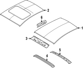 Foto de Panel de Techo Original para Ford Fiesta Marca FORD N�mero de Parte AE8Z5450202B