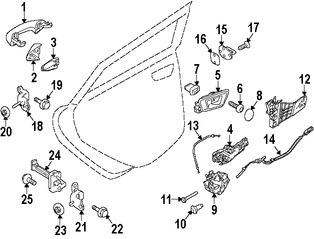 Foto de Manija interior de puerta Original para Ford Fiesta Marca FORD N�mero de Parte BE8Z5422600CB