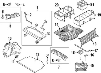 Foto de Panel de maletero Original para Ford Fiesta Marca FORD N�mero de Parte AE8Z5831012AA