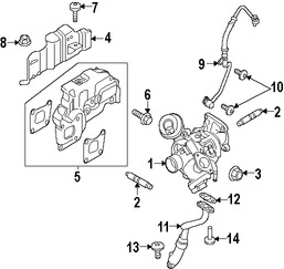 Foto de M�ltiple de Escape Original para Ford Fiesta Ford Focus Marca FORD Remanufacturado N�mero de Parte CM5Z6K682B
