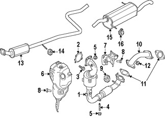 Foto de Protector de Calor Escape Original para Ford Fiesta 2014 2015 2016 Marca FORD N�mero de Parte CM5Z9N454C
