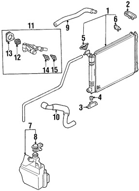 Foto de Empacadura de la carcasa del termostato del refrig Original para Ford Escort Mercury Tracer Marca FORD Nmero de Parte F6CZ8255AA