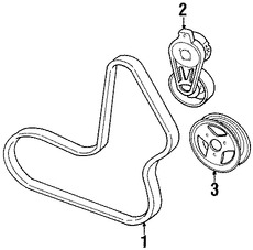 Foto de Tensor de correa Original para Ford Escort Mercury Tracer Marca FORD Nmero de Parte XS4Z6B209AA