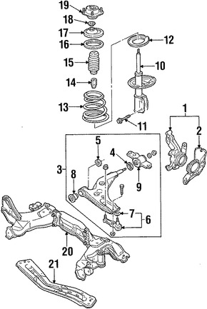 Foto de Aislante de Muelle Original para Ford Escort Mercury Tracer Marca FORD N�mero de Parte F7CZ5536AA