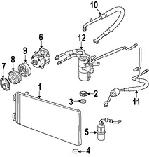 Foto de Manguera Descarga Refrigerante Aire Acondicionado Original para Ford F-150 2007 2008 Lincoln Mark LT 2007 2008 Marca FORD Nmero de Parte 8L3Z19972B