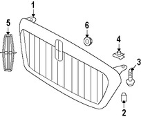 Foto de Tornillo de parrilla / rejilla Original para Ford F-150 Ford Taurus Ford Mustang Lincoln Mark LT Marca FORD Nmero de Parte W520802S426
