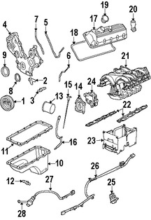 Foto de Tubo de Varilla medidora nivel de Aceite Original para Ford F-150 Lincoln Mark LT Marca FORD Nmero de Parte 3L3Z6754AA