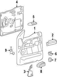 Foto de Interruptor del Marco de la Puerta Original para Ford Mercury Lincoln Marca FORD Nmero de Parte 4L3Z13713AA