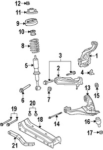 Foto de Soporte de Amortiguador Original para Ford Explorer Ford Explorer Sport Trac Mercury Mountaineer Marca FORD Nmero de Parte 6L2Z18183B