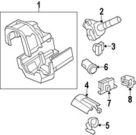 Foto de Interruptor de Luz de Emergencia Original para Ford Explorer Ford E-150 Ford E-250 Ford E-350 Super Duty Mercury Mountaineer Marca FORD Nmero de Parte 2L2Z11A127AA