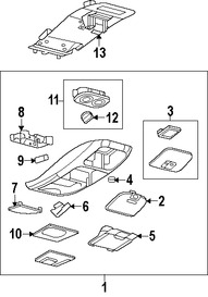 Foto de Consola Central Original para Ford Explorer Sport Trac 2007 Mercury Mountaineer 2006 2007 2008 2009 2010 Marca FORD Nmero de Parte 6L2Z78519A70CAA