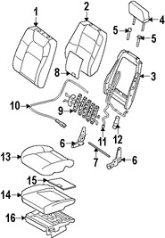 Foto de Reposacabezas Original para Ford Explorer 2006 Ford Explorer Sport Trac 2007 Mercury Mountaineer 2006 2007 2008 Marca FORD Nmero de Parte 6L2Z78611A08AAB