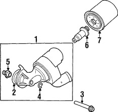 Foto de Enfriador de Aceite del Motor Original para Mercury Mountaineer Ford Explorer Marca FORD Nmero de Parte F87Z6A642CA