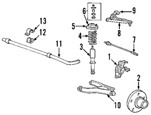 Foto de Maza de la Rueda Original para Mercury Mountaineer Lincoln Aviator Marca FORD Nmero de Parte 1L2Z1109AA