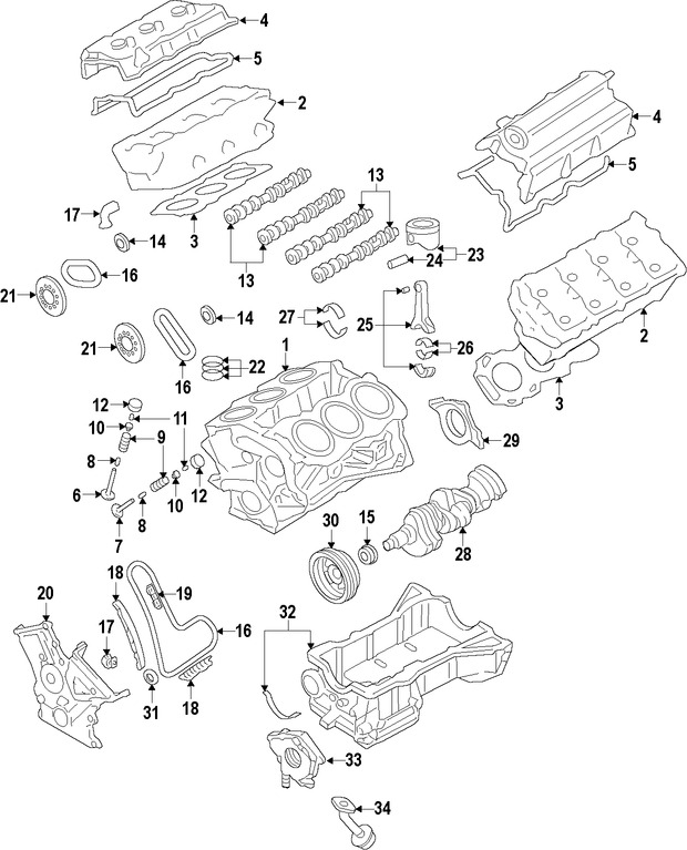 Foto de Motor Completo Original para Ford  Ford Edge Lincoln MKX Marca FORD Remanufacturado N�mero de Parte 9T4Z6006BARM