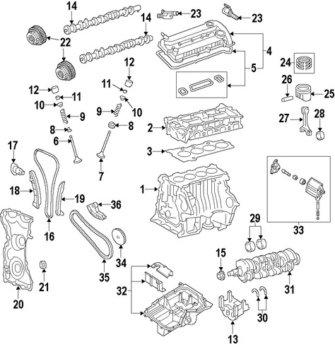 Foto de Seguidor del rbol de levas Original para Lincoln  Lincoln Punto Ford Edge Marca FORD Nmero de Parte CP9Z6500JCB