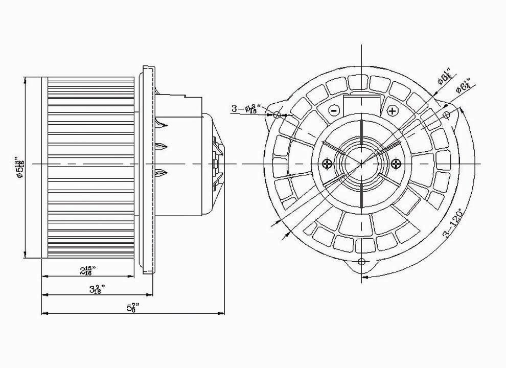 Foto de Motor del ventilador HVAC para Kia Sedona Kia Sephia Kia Spectra Marca GLOBAL PARTS Nmero de Parte #2311636