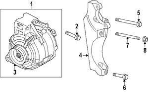 Foto de Tornillo del Alternador Original para Saab 9-5 2011 Marca GM Nmero de Parte 11588735