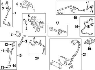 Foto de Empacadura del Turbo Original para Saab 9-5 2011 Marca GM Nmero de Parte 12618586