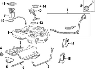 Foto de Soporte Tanque de Combustible Original para Saab 9-5 2010 2011 Marca GM Nmero de Parte 13238465