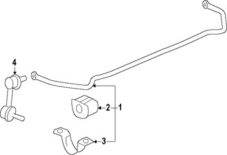 Foto de Barra Estabilizadora de Suspensin Original para Saab 9-5 2011 Marca GM Nmero de Parte 13281795