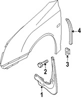 Foto de Tuerca de cubierta de parachoques Original para Saab 9-3 Saab 9-5 Saab 9-3X Marca GM N�mero de Parte 24449408