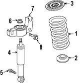 Foto de Aislante de Muelle Original para Saab 9-3 Saab 9-5 Saab 9-3X Marca GM Nmero de Parte 90538496