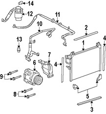 Foto de Manguera de Refrigerante Aire Acondicionado Original para Saab 9-7x 2007 2008 2009 Marca GM Nmero de Parte 15923988