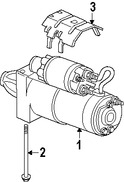 Foto de Motor de arranque Original para Saab 9-7x 2008 Marca GM Remanufacturado Nmero de Parte 89017844