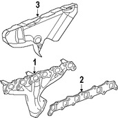 Foto de Mltiple de Escape Original para Saab 9-7x 2005 Marca GM Nmero de Parte 88890560