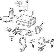 Foto de Canister Original para Saab 9-7x 2005 2006 2007 2008 2009 Marca GM Nmero de Parte 15107219