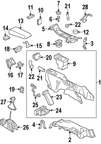 Foto de Ducto de Aire del Panel de Instrumentos Original para Saab 9-7x 2005 2006 2007 2008 2009 Marca GM Nmero de Parte 15174686