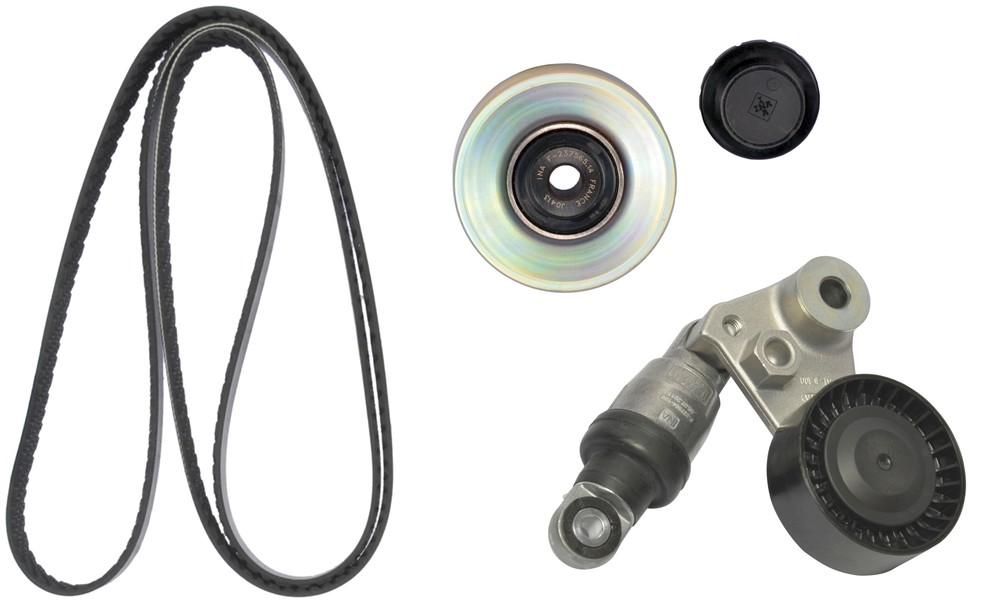 Foto de Kit de Correas de Accesorios para Hyundai Sonata 2010 Hyundai Santa Fe 2008 Marca CONTINENTAL ELITE N�mero de Parte #K49456