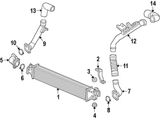 Foto de Enfriador en Lnea Original para Honda Civic 2016 2017 Marca HONDA Nmero de Parte 197105AAA01