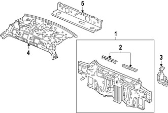 Foto de Panel posterior Original para Honda Civic 2016 2017 Marca HONDA Nmero de Parte 66100TBG305ZZ