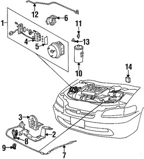 Foto de M�dulo de Control de Crucero Original para Honda Accord 1998 1999 2000 2001 2002 Marca HONDA N�mero de Parte 36700S87A22